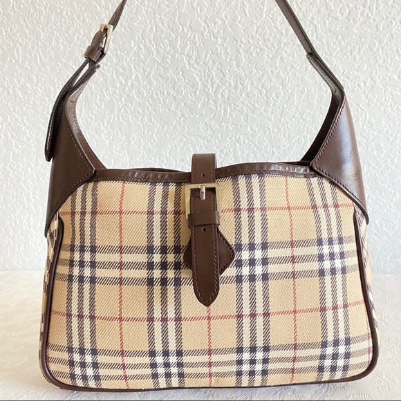 Burberry check canvas shoulder bag - Picture 4 of 11